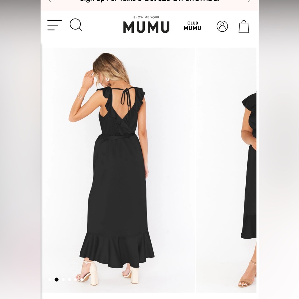 Show me your Mumu black bridesmaids dress ✨🖤
